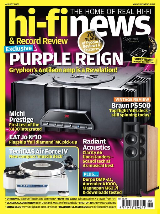 Cover image for Hi Fi News